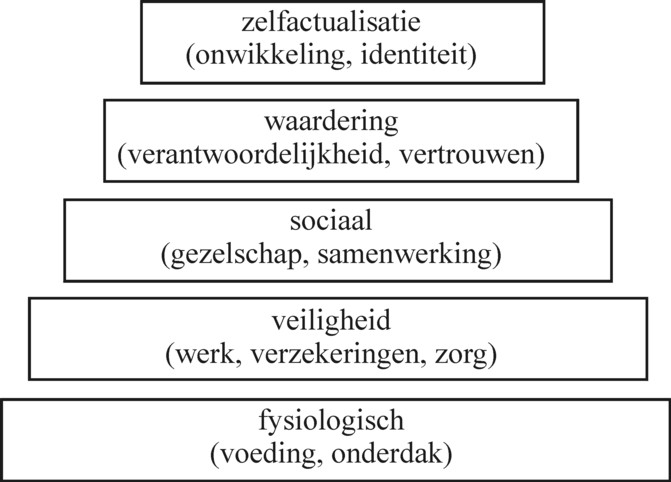 Figure of Maslow pyramid