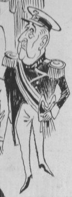 Caricature of Charles de Gaulle