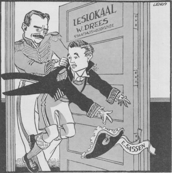 Caricature Willem Drees