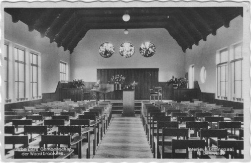 Picture postcard of Workers community of the Woodbrookers