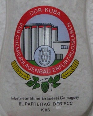 Photo of GDR company glass